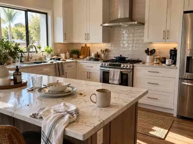 Reference photo of a lived-in kitchen before cleaning