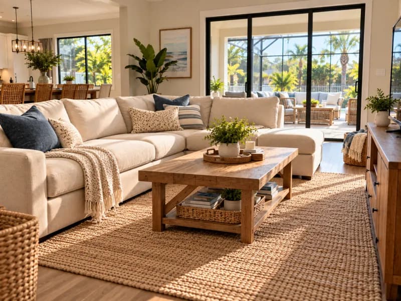 Living room after cleaning